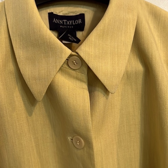Ann Taylor Petite Women’s 6P Golden Yellow Blazer - Picture 2 of 6